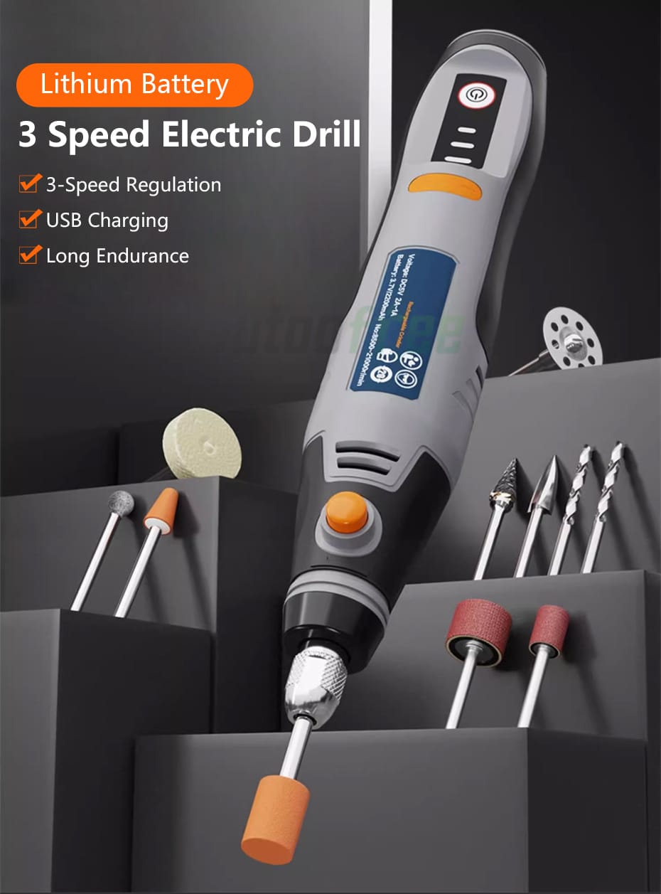 DREMEL INALAMBRICO 3 VELOCIDADES 35W + ACCESORIOS
