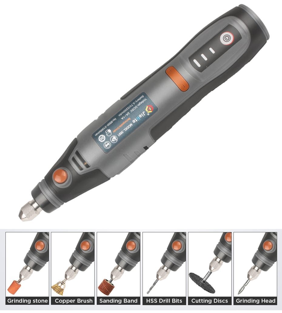 DREMEL INALAMBRICO 3 VELOCIDADES 35W + ACCESORIOS