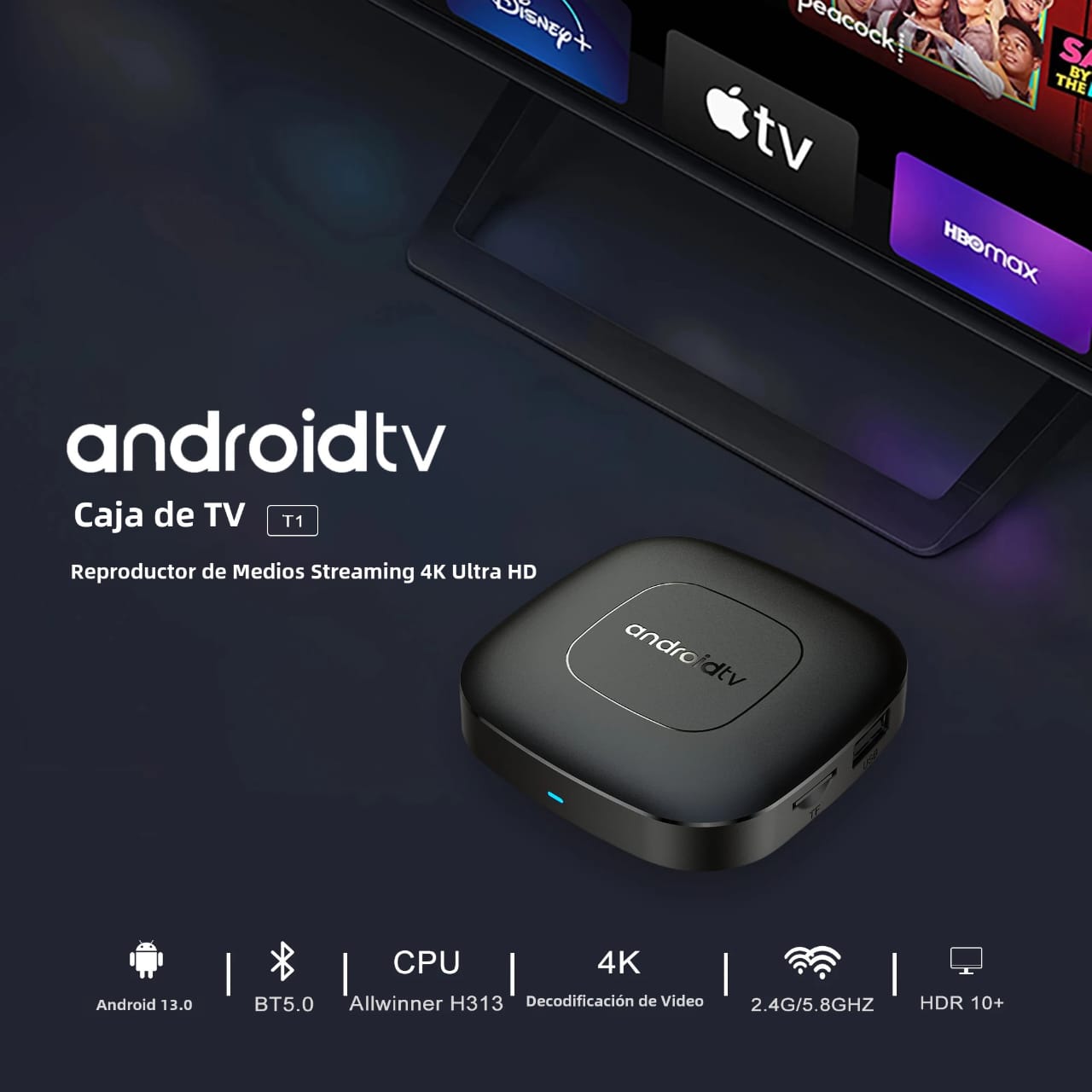 TV BOX ANDROID 13 4K UHD